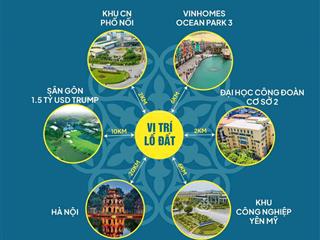 Xe container tránh, bán gần 500m2 đất, đường 18m giáp kcn đồng than, yên mỹ