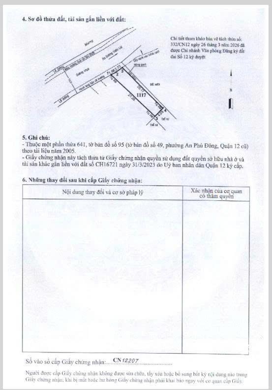 Bán đất an phú đông  tp.hcm | ngang 4m dài 21m | giá 90tr/m