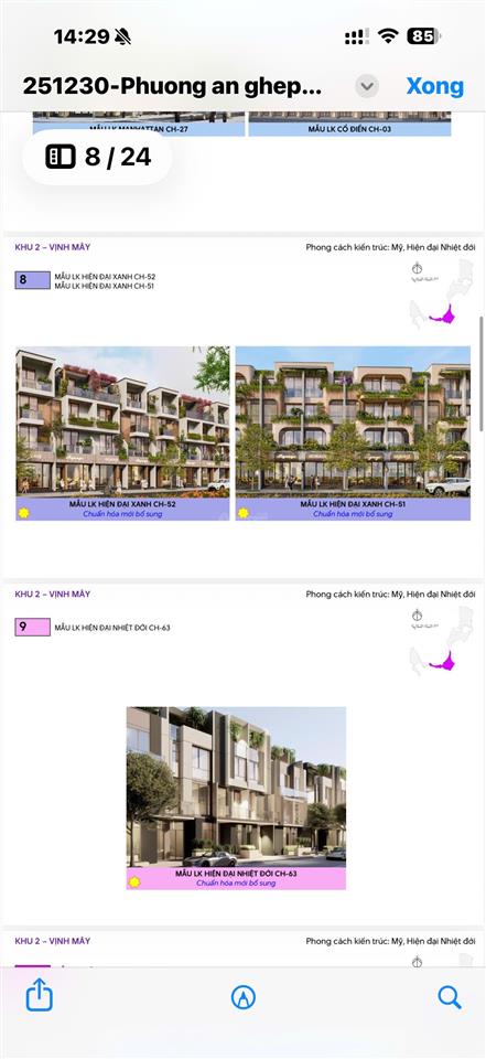 Bán nhà liền kề phân khu đảo ngọc dt 70m2 có 4 tầng giá 8,8 tỷ gần biển