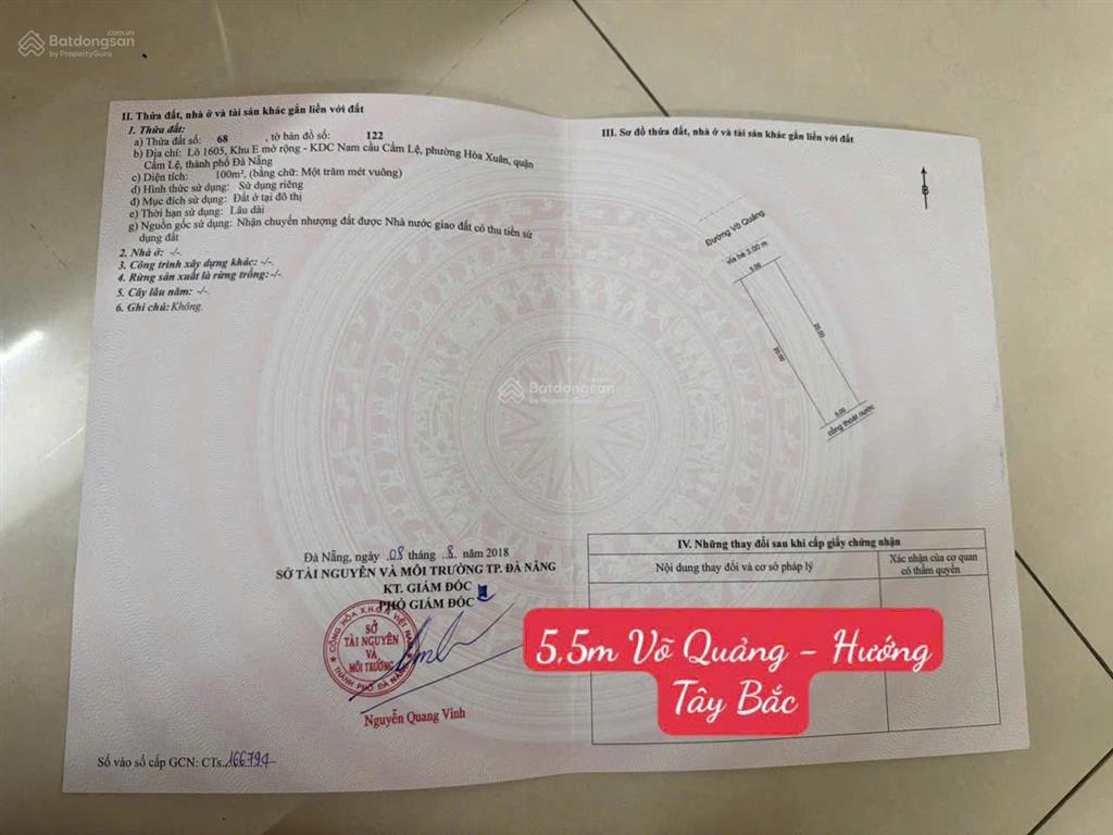 Bán nam cẩm lệ  đường 5,5m liêm lạc 3  hòa xuân .