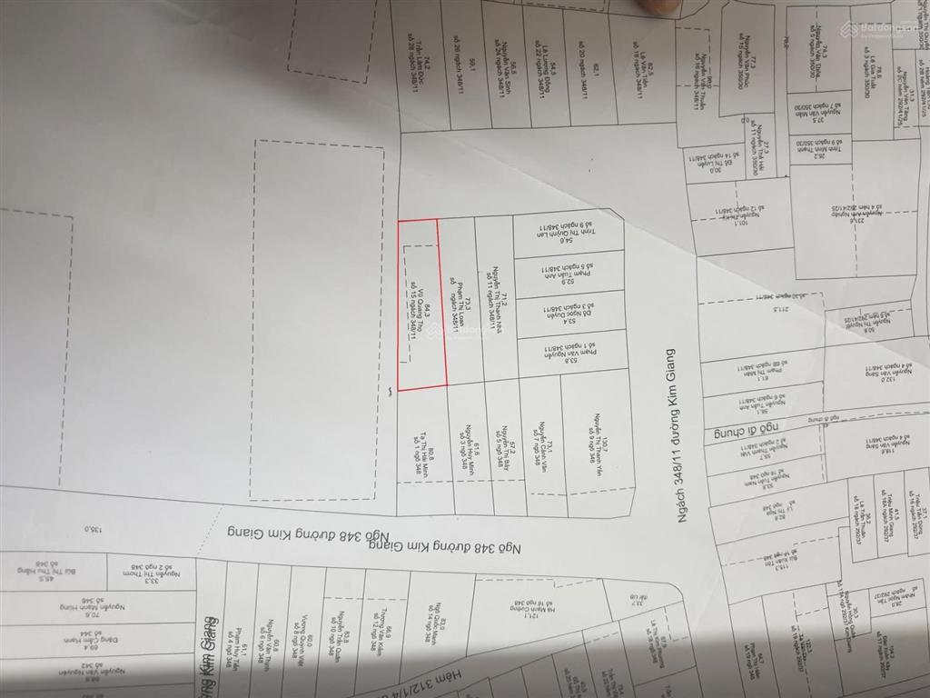 Bán gấp nhà riêng 15 ngách 11 ngõ 348 kim giang, 18,5 tỷ, 75 m2 ngõ vỉa hè oto