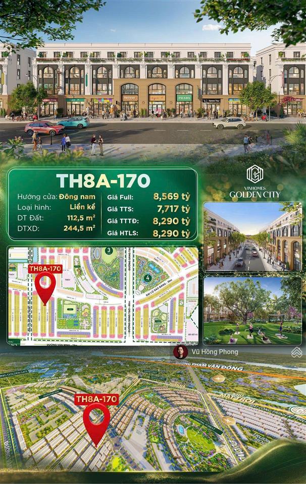 Liền kề phân khu thiên hà  vinhomes golden city 112,5 m2 gần công viên, giá siêu hợp lý.