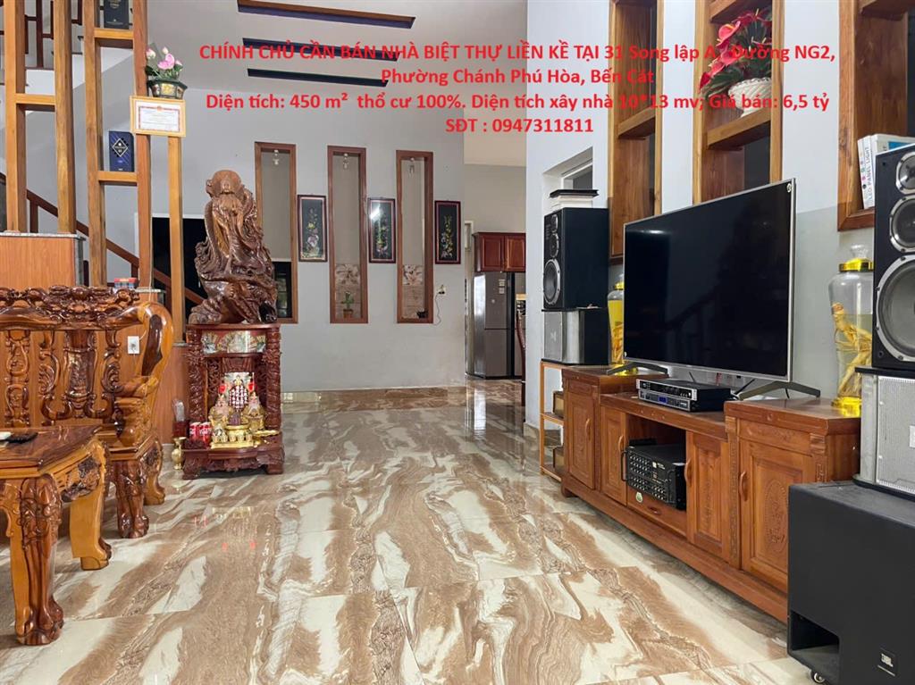 CHÍNH CHỦ CẦN BÁN NHÀ BIỆT THỰ LIỀN KỀ TẠI 31 Song lập A,  Đường NG2, Phường Chánh Phú