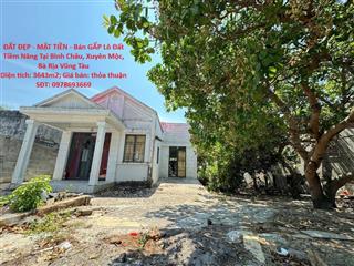 ĐẤT ĐẸP - MẶT TIỀN - Bán GẤP Lô Đất Tiềm Năng Tại Bình Châu, Xuyên Mộc, Bà Rịa Vũng Tàu