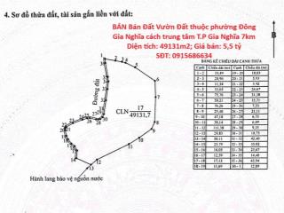 BÁN Bán Đất Vườn Đất thuộc phường Đông Gia Nghĩa cách trung tâm T.P Gia Nghĩa 7km