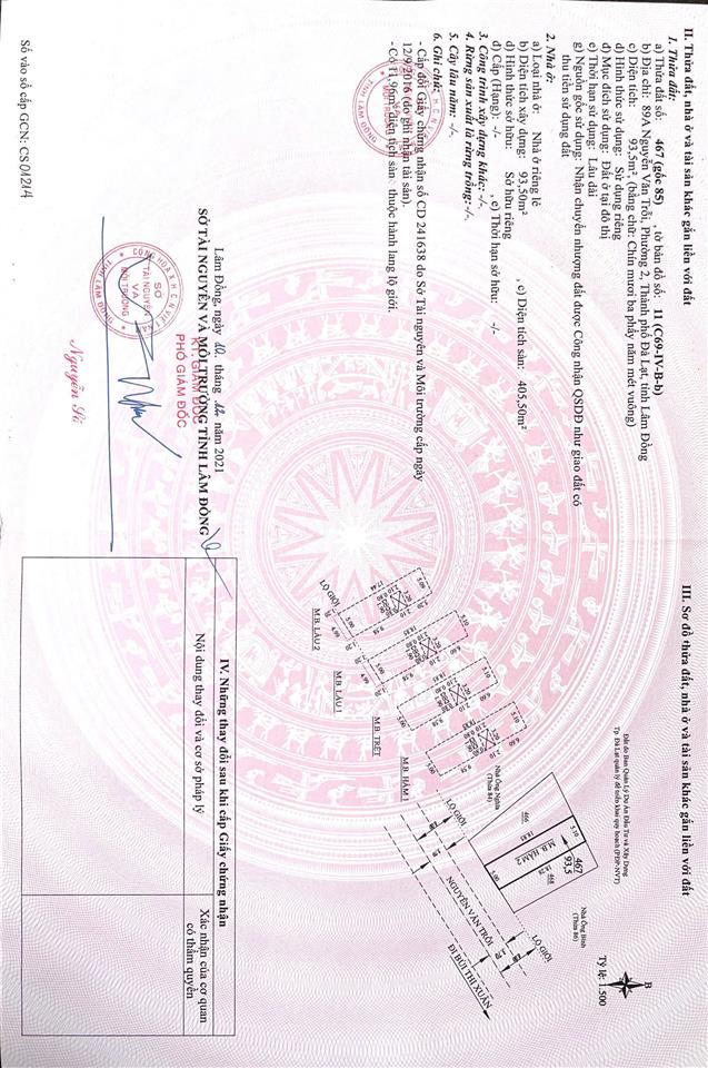 CẦN BÁN KHÁCH SẠN ĐANG KINH DOANH TẠI ĐƯỜNG NGUYỄN VĂN TRỖI Phường 2 Đà Lạt, Lâm Đồng