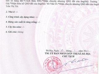 BÁN ĐẤT CÓ NHÀ CẤP 4 + PHÒNG TRỌ ĐANG KINH DOANH – THU NHẬP SẴN 6 triệu/ tháng - TP Bà Rịa