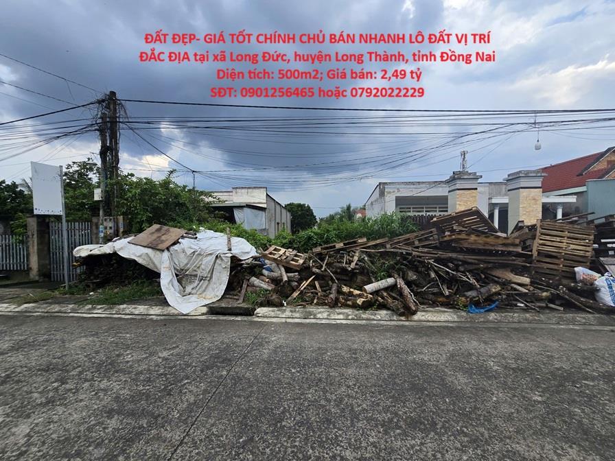 ĐẤT ĐẸP- GIÁ TỐT CHÍNH CHỦ BÁN NHANH LÔ ĐẤT VỊ TRÍ ĐẮC ĐỊA tại huyện Long Thành, tỉnh