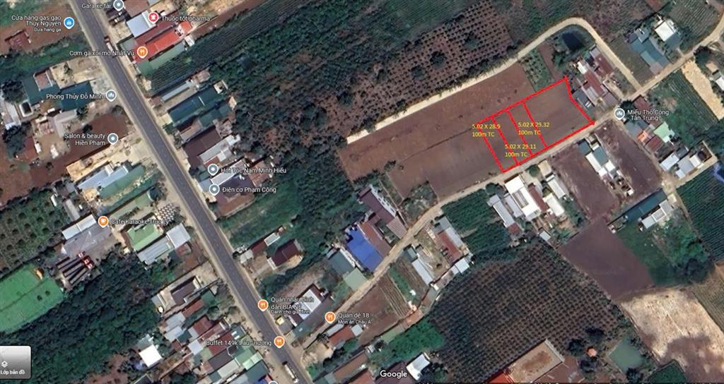 ĐẤT ĐẸP - GIÁ TỐT - CHÍNH CHỦ CẦN BÁN 4 Lô Liền Kề Xã Tân Hội, Đức Trọng, Lâm Đồng