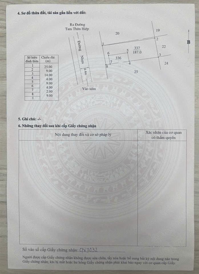 Bán 223 m2 đất ở Tại Cần Giờ, TPHCM Mặt tiền  khu dân cư Tam Thôn Hiệp - Cần Giờ, TPHCM,