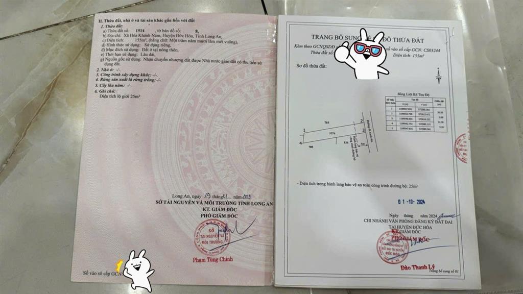 ĐẤT ĐẸP- GIÁ TỐT - CHÍNH CHỦ CẦN BÁN Tại xã Hoà Khánh Nam, Đức Hòa, Long An