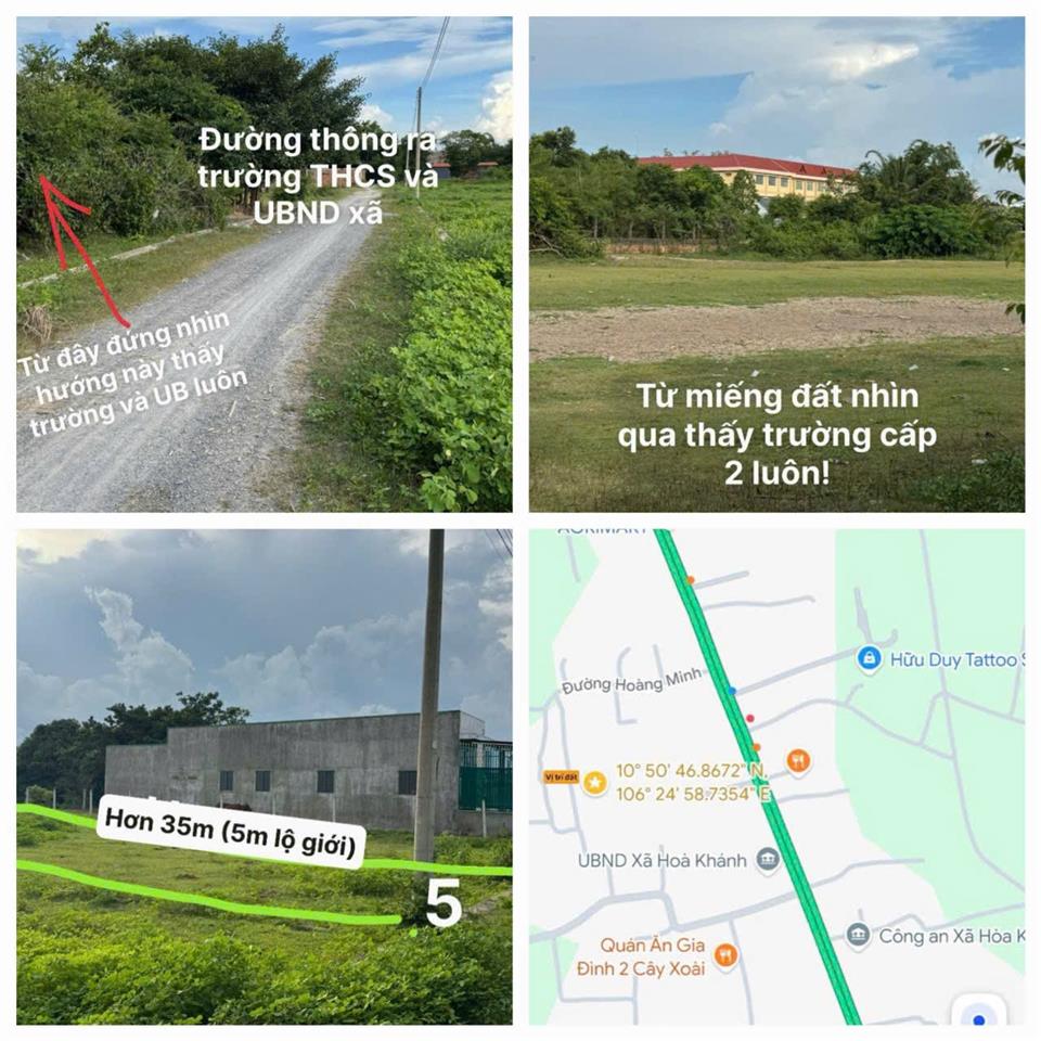 ĐẤT ĐẸP- GIÁ TỐT - CHÍNH CHỦ CẦN BÁN Tại xã Hoà Khánh Nam, Đức Hòa, Long An