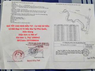 GIÁ TỐT CHO NHÀ ĐẦU TƯ - Cơ Hội Sở Hữu Lô Đất Đẹp Vị Trí Đắc Địa Tại Phú Quốc, Kiên Giang