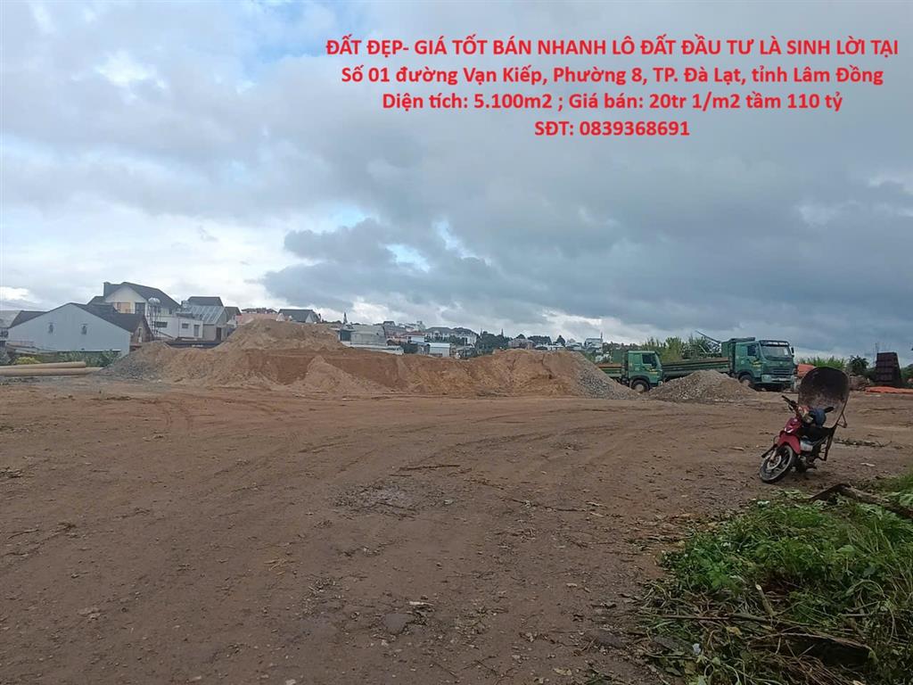 ĐẤT ĐẸP- GIÁ TỐT BÁN NHANH LÔ ĐẤT ĐẦU TƯ LÀ SINH LỜI TẠI TP. Đà Lạt, tỉnh Lâm Đồng