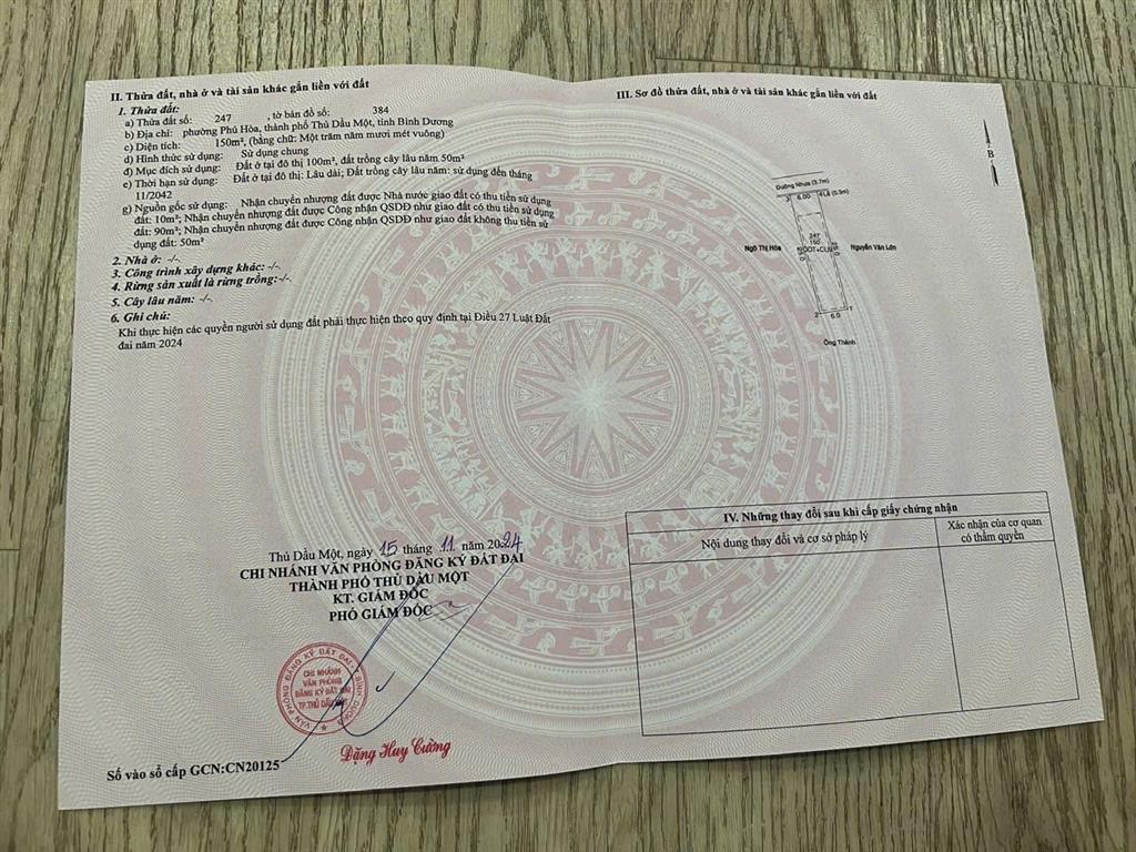 NHÀ ĐẸP- GIÁ TỐT BÁN NHANH NHÀ  SỔ HỒNG RIÊNG tại Thành phố Thủ Dầu Một, Bình Dương