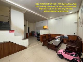 BÁN NHANH SIÊU PHẨM PHỐ TÂY HUẾ – 4PN – TRUNG TÂM – CHỈ 6,1 TỶ – Phạm Ngũ Lão, P.Phú Hội,