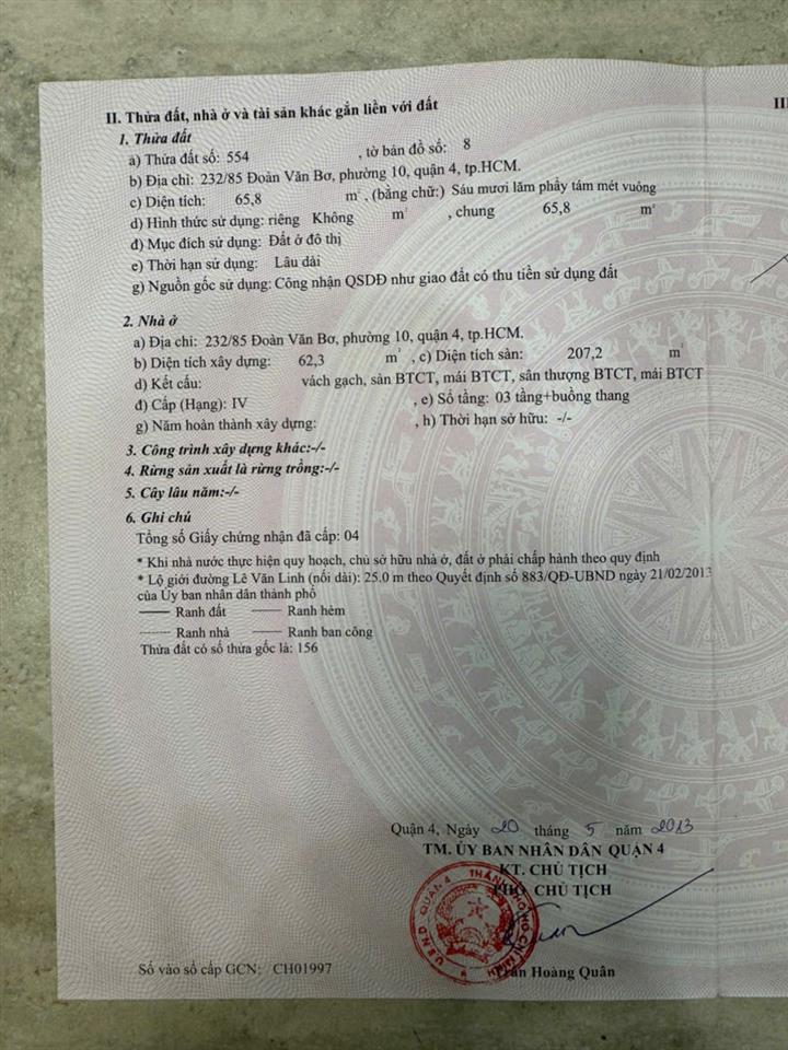 HOT HOT– CHÍNH CHỦ CẦN BÁN NHÀ MỚI ĐẸP - Ô TÔ ĐẬU CỬA TẠI  Phường 10, Quận 4, Tp Hồ Chí