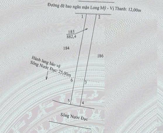 Cần Bán Nhanh Lô Đất Gần Chợ Tư Sáng, xã Tân Tiến, TP Vị Thanh, Tỉnh Hậu Giang cũ nay là