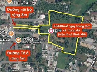 ĐẤT ĐẸP – GIÁ TỐT – CHÍNH CHỦ CẦN CHO THUÊ HOẶC BÁN ĐẤT LỚN 18000m2 (1,8ha) XÃ BÌNH MỸ,