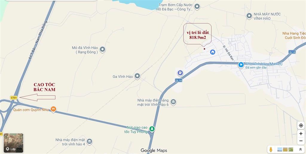 ĐẦU TƯ SINH LỜI - CHÍNH CHỦ CẦN BÁN ĐẤT Tại Xã Vĩnh Hảo, huyện Tuy Phong, tỉnh Bình Thuận