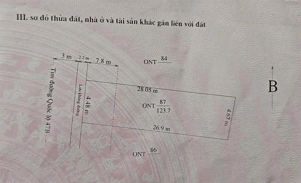 HOT HOT – CẦN BÁN ĐẤT GẦN NHÀ XE HOÀNG ĐÔNG, PHỐ KIỂU, X. Yên Trường, H. Yên Định, T.