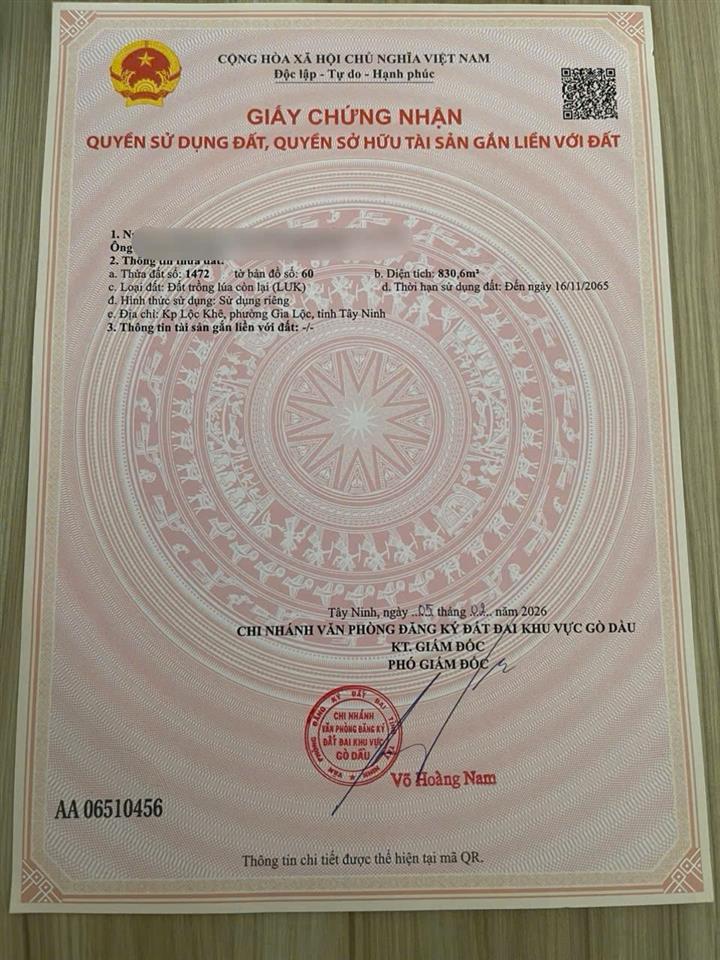 ĐẤT ĐẸP- GIÁ TỐT BÁN NHANH LÔ ĐẤT ĐẦU TƯ LÀ SINH LỜI TẠI TP Trảng Bàng- Tây Ninh