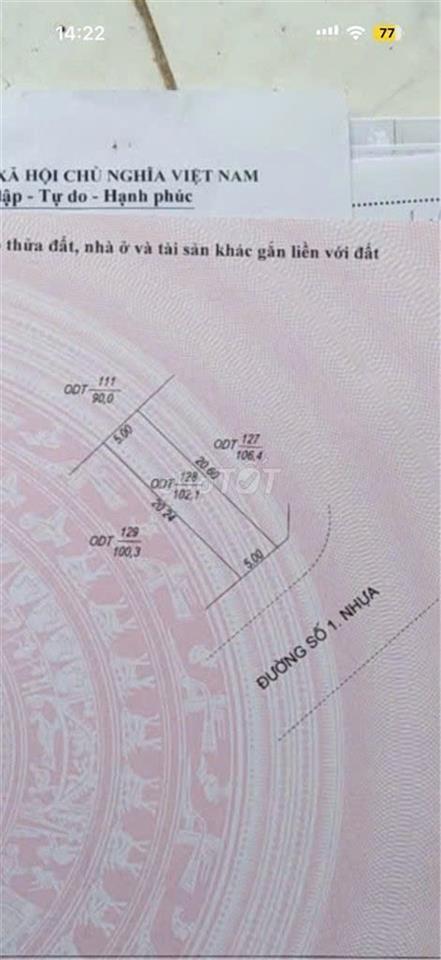 ĐẤT ĐẸP – GIÁ TỐT – CHÍNH CHỦ CẦN BÁN LÔ ĐẤT TẠI  Chợ Cái Sao, Phường Mỹ Thới, TP. Long