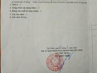 HOT HOT – CHÍNH CHỦ CẦN BÁN ĐẤT VỊ TRÍ ĐẸP Tại Khu Phố 2, Phường 1(cũ) , TP Tây Ninh, Tây