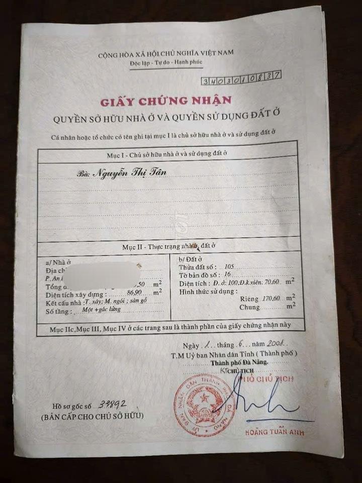 SỞ HỮU 170,6M² GIỮA KHU HOMESTAY ĐÔNG KHÁCH – GẦN BIỂN  NGANG 6,44M  Đường Nhựa 5,5M  CHỈ