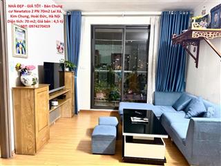 NHÀ ĐẸP - GIÁ TỐT - Bán Chung cư Newtatco 2 PN 70m2 Lai Xá, Kim Chung, Hoài Đức, Hà Nội