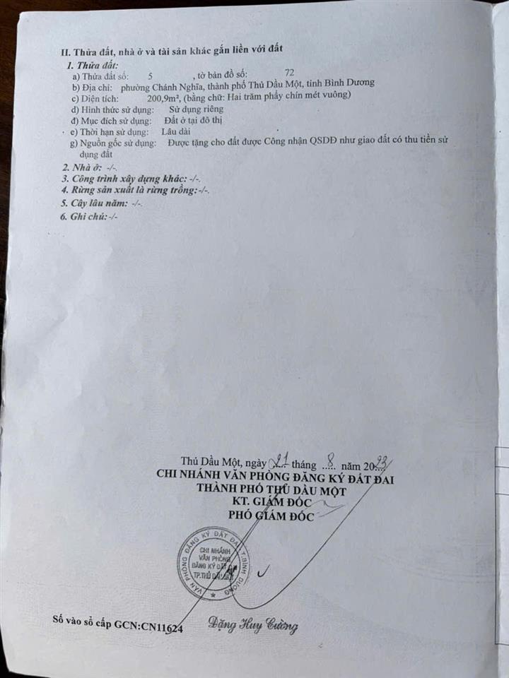 NHÀ CHÍNH CHỦ- GIÁ TỐT CẦN BÁN NHANH CĂN NHÀ VỊ TRÍ ĐẸP tại Thành phố Thủ Dầu Một, tỉnh