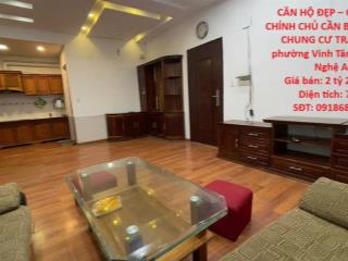 CĂN HỘ ĐẸP – GIÁ TỐT –CHÍNH CHỦ CẦN BÁN CĂN HỘ CHUNG CƯ TRÀNG AN, phường Vinh Tân, TP.