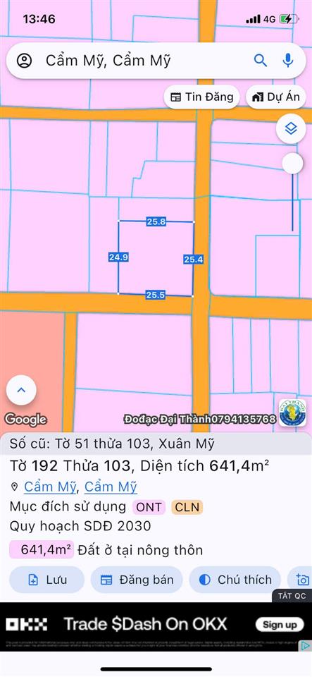 HÓT HÓT - GIẢM NGAY 100 TRIỆU - Chính Chủ Bán Gấp Lô Góc 2 Mặt Tiền Xã Xuân Mỹ, Cẩm Mỹ,