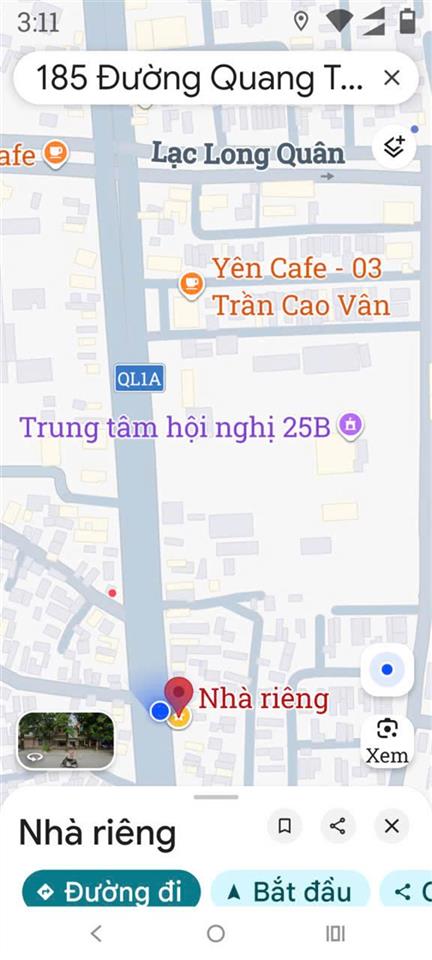 Chính chủ Cần Bán Nhà Mặt Phố Vị Trí Đẹp 185 Quang Trung, Phường Ngọc Trạo, TP Thanh Hóa,