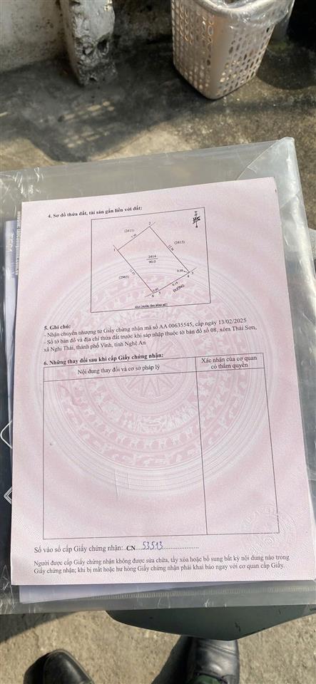 HOT HOT - CẦN BÁN NHANH Lô Đất TẠI Khối Thái Sơn, Phường Vinh Lộc, TP. Vinh, Nghệ An