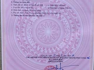 ĐẤT ĐẸP – GIÁ TỐT – CẦN BÁN LÔ ĐẤT TẠI Xã Nghi Thái, TP. Vinh, Tỉnh Nghệ An