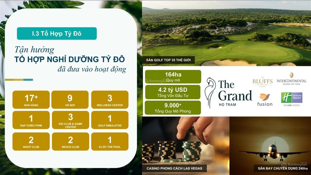 Villa biển 5 sao bàn giao ngay tại tổ hợp tỷ đô the grand hồ tràm  cam kết giá tốt trên thị trường