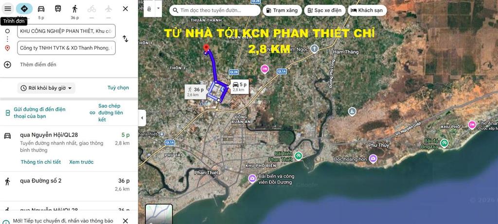 Chính chủ bán đất kdc rạng đông lô sát công viên đi tp. phan thiết 3km biển 6km kcn phan thiết 2km