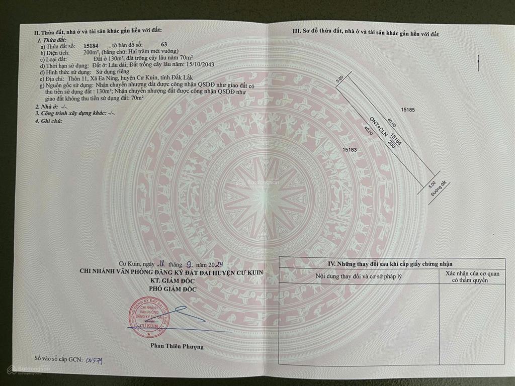 Bán đất thổ cư trung tâm xã mới ea ning, đắk lắk