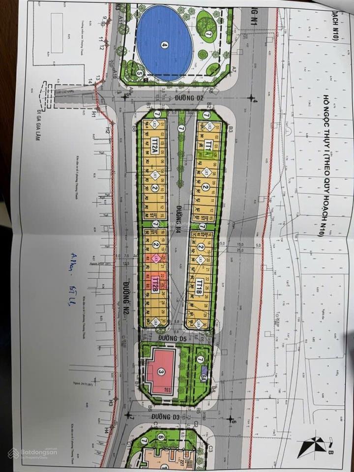 Bán nhà phố cao cấp 5,5 tầng,82 m2, mt 5m, 2 mặt đường 25 và 14m, view hồ khai sơn 15 ha