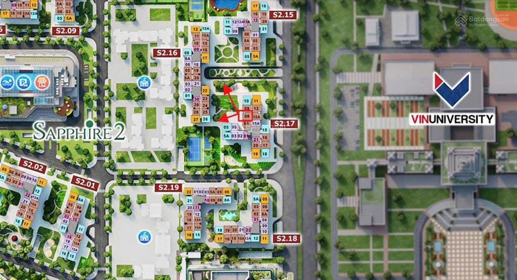 E chính chủ cần bán căn 43m 1pn+ ,full nội thất mới toà s217 2206