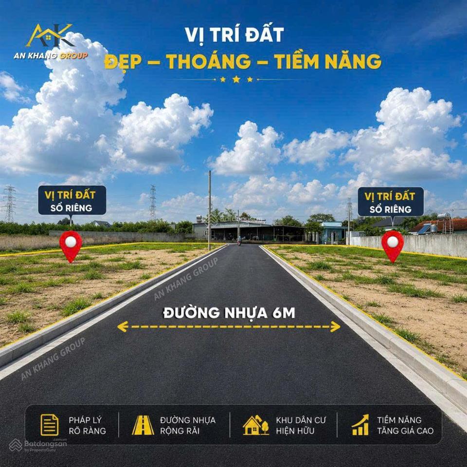 Mặt tiền nhựa 1/ hương lộ 15. diện tích 5.4x16m sổ riêng thổ cư 100% đưa trước 400tr sang tên ngay