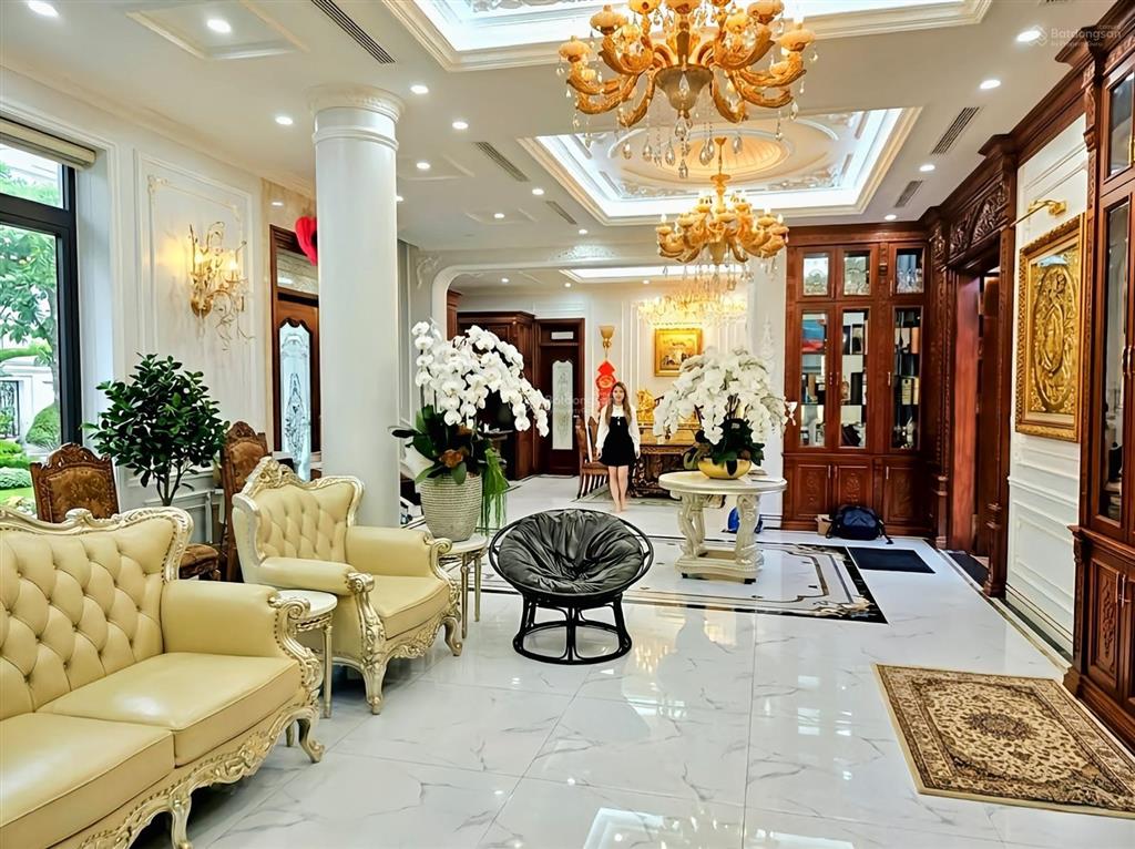 Cần bán bt kđt việt hưng, long biên, lô góc, thang máy, dt 250m2 x 5t full nội thất nhập khẩu
