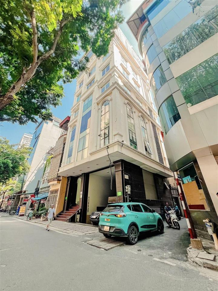 Mặt phố phùng chí kiên, nghĩa đô, cầu giấy, 106m tòa nhà 9 tầng lô góc, kinh doanh đỉnh, đt ngon