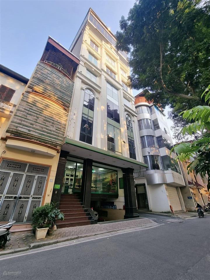 Mặt phố phùng chí kiên, nghĩa đô, cầu giấy, 106m tòa nhà 9 tầng lô góc, kinh doanh đỉnh, đt ngon
