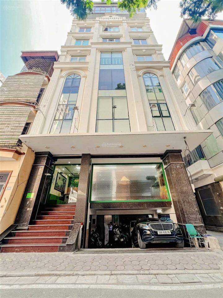Mặt phố phùng chí kiên, nghĩa đô, cầu giấy, 106m tòa nhà 9 tầng lô góc, kinh doanh đỉnh, đt ngon
