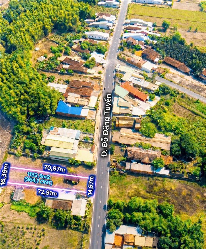 Bán đất mt đỗ đăng tuyển  xã nhuận đức, 15x72=1132 (nở hậu). có 964m thổ cư