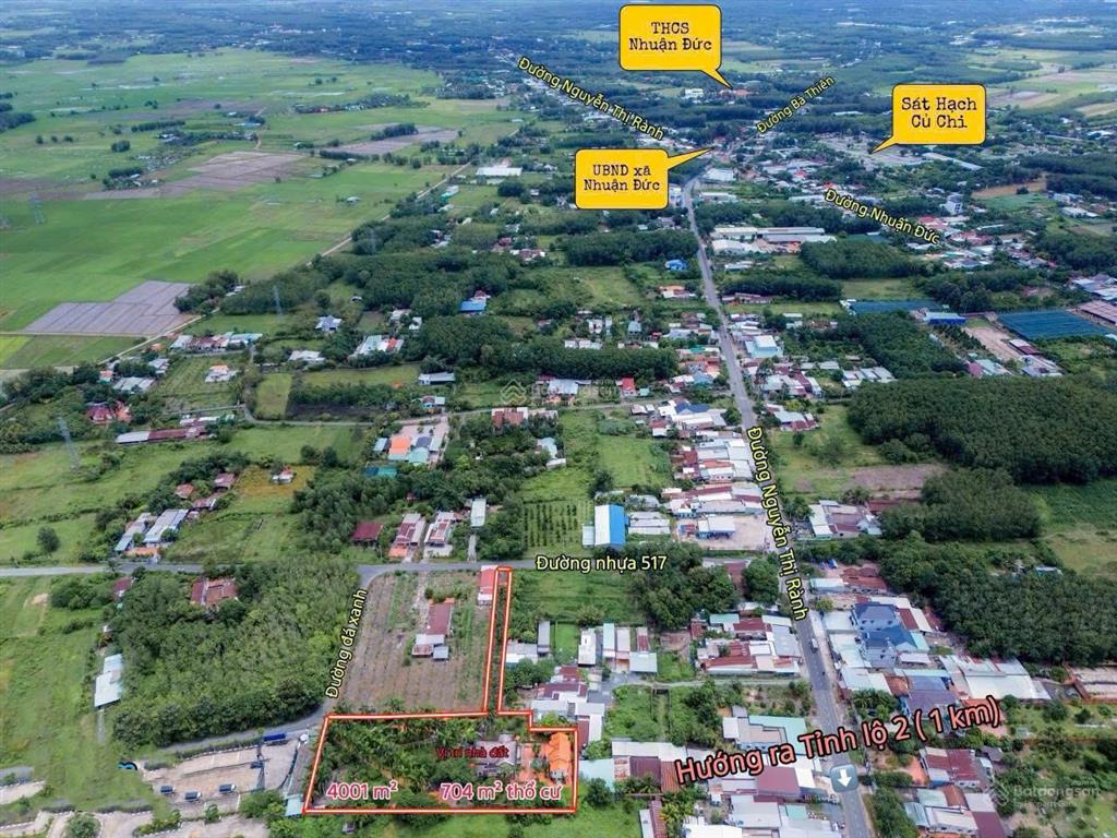 Bán siêu biệt thự 4000m2 có 700 thổ cư, giá 17,5 tỷ, gần trường sát hạch lái xe, củ chi