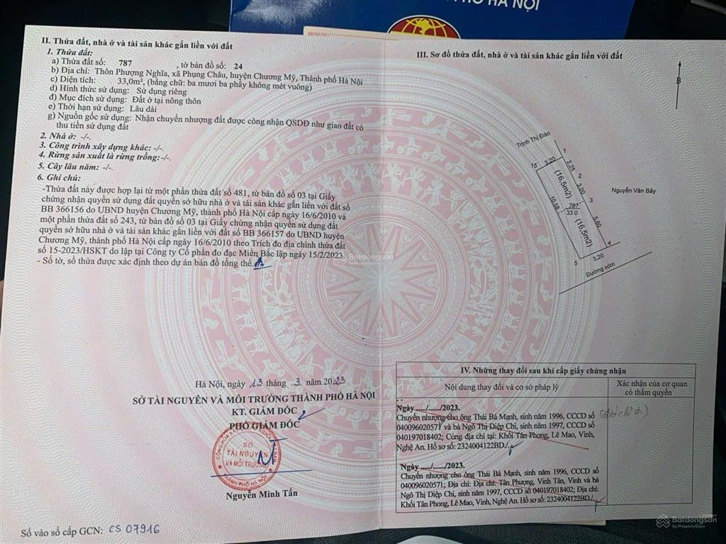 Bán bt 33m2 tại phụng châu, chương mỹ, hà nội, chỉ với 3,85 tỷ giá tốt