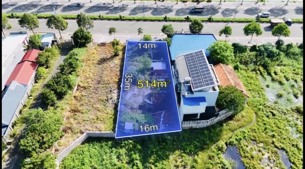 Sở hữu 506m2 đất mặt tiền võ thị sáu, phước hải, tp hcm. ngang 14x35m sẵn 500m2 tmdv.  0933 182 ***